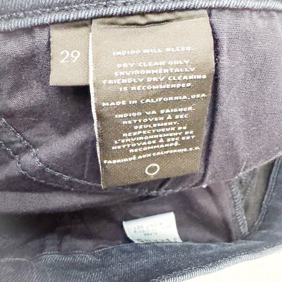 J Brand Alana Midnight Metallic Skinny Denim Shimmer Jeans Size 29 - Picture 8 of 9